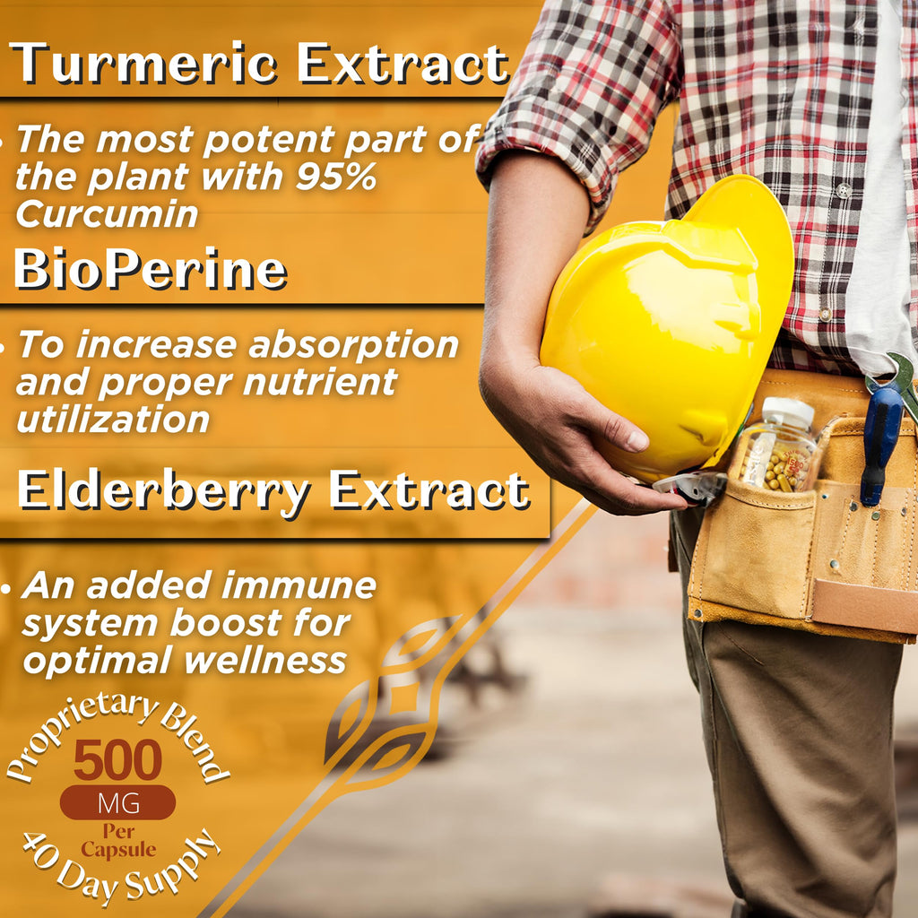 DOCTOR SAFE Turmeric Curcumin with Black Pepper 1500mg - Joint Health