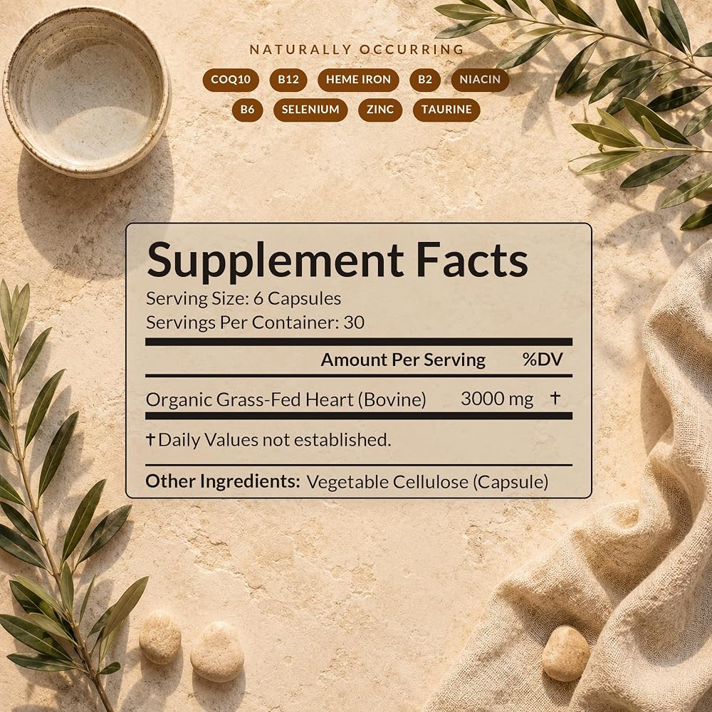 Tribal Remedy Pure Australian Beef Heart Supplement - 180 Capsules - image 4