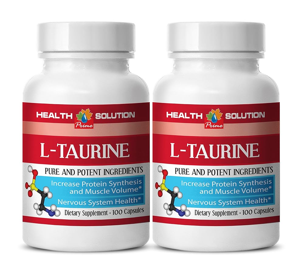 Health Solution Prime L-Taurine 500mg Amino Acid - 200 Capsules