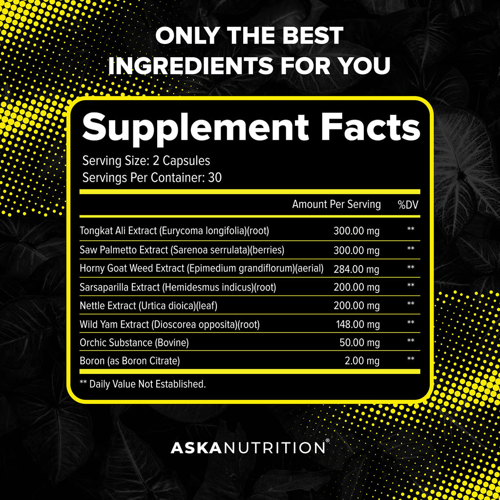 ASKA Nutrition Testosterone Booster for Men - 120 Capsules - image 2