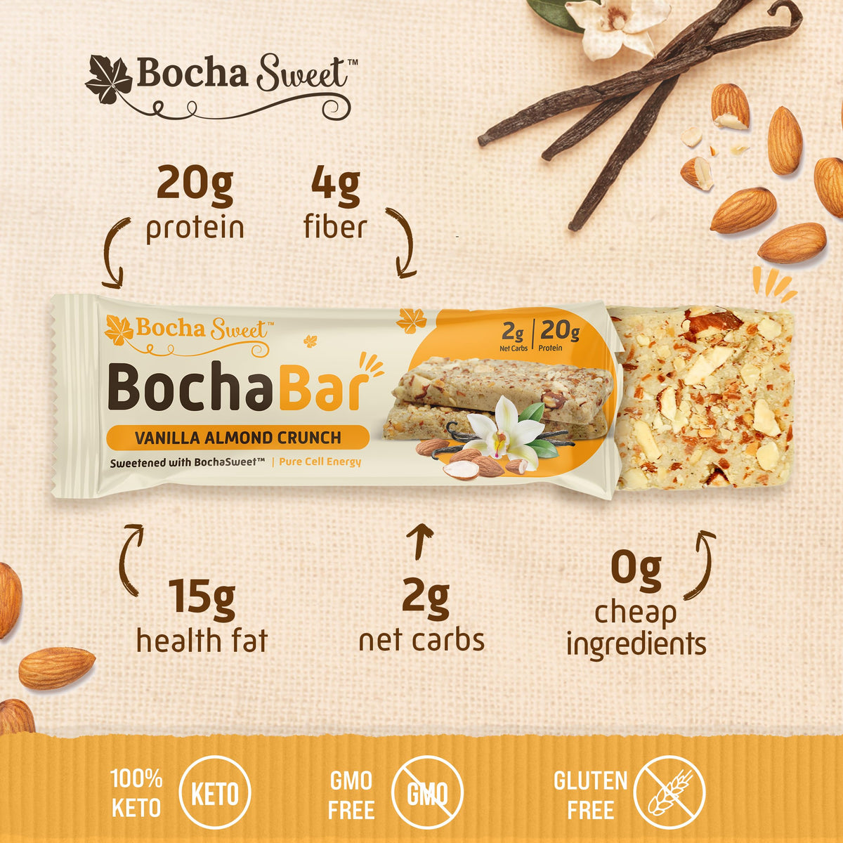 BOCHA SWEET BochaSweet Protein Bar