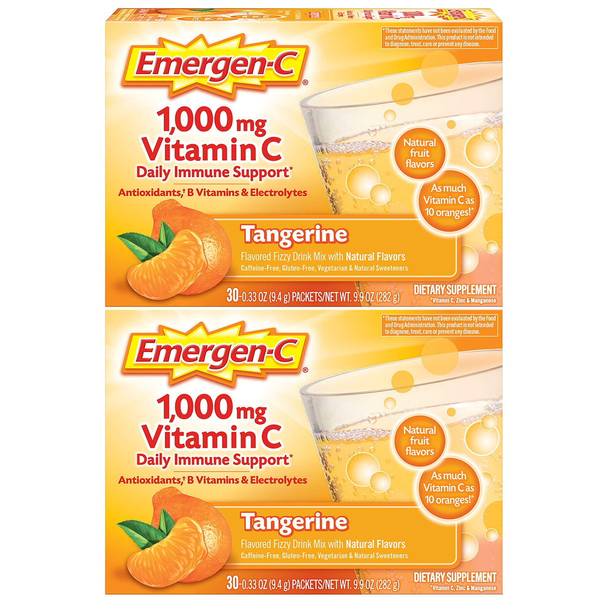 Emergen-C 1000mg Vitamin C Powder Immune Support - 60 Packets