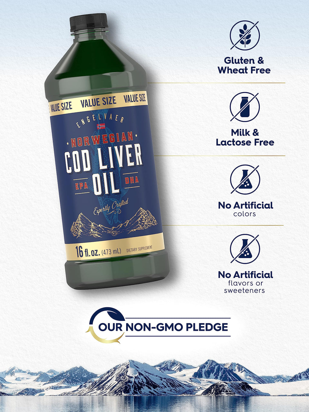 Carlyle Norwegian Cod Liver Oil - 16 fl oz (Pack of 3) - image 4