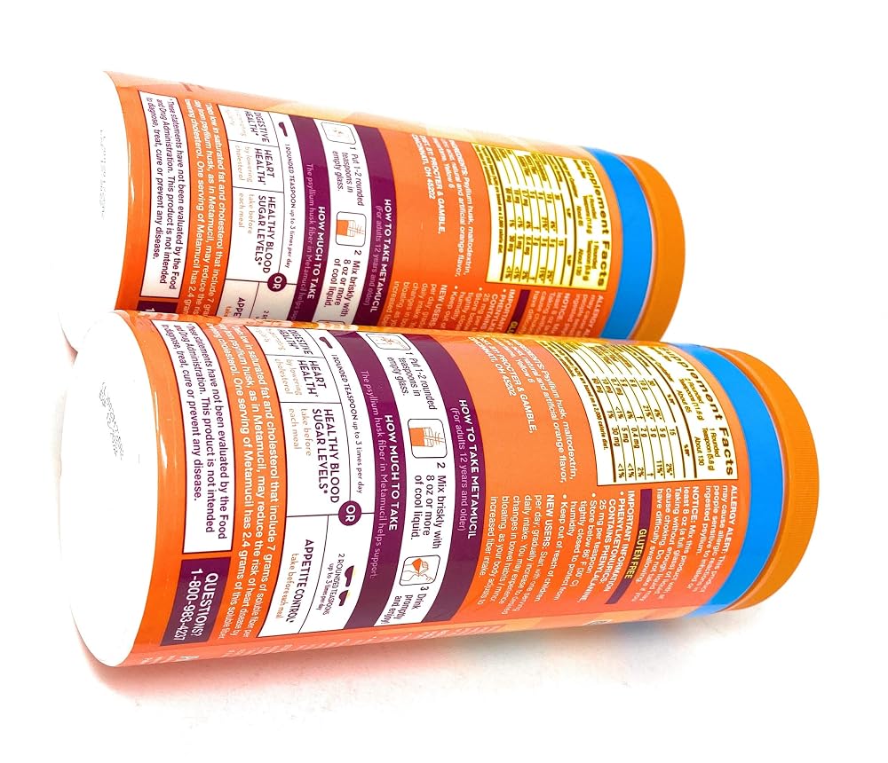 Metamucil Sugar Free Fiber Supplement Orange Smooth - 260 Servings - image 8