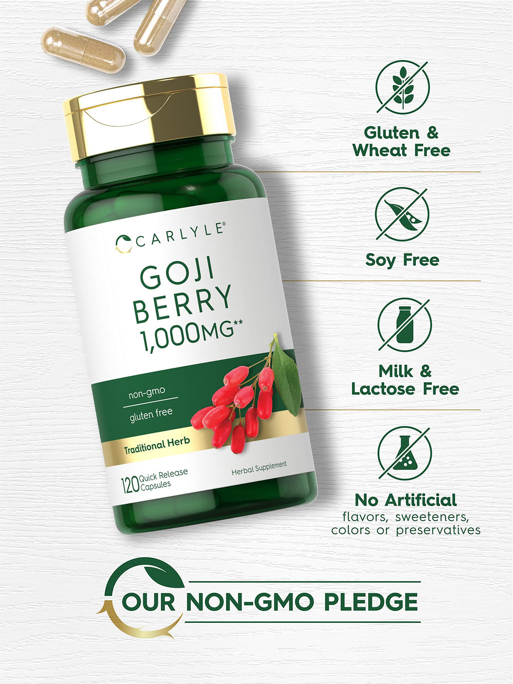Carlyle Goji Berry - 120 Capsules - image 4