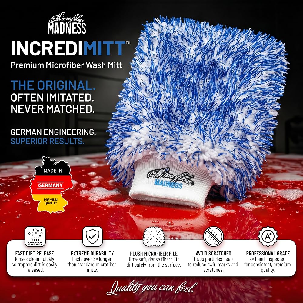 Microfiber Madness IncrediMitt Car Wash Mitt - 10" x 8" - image 2