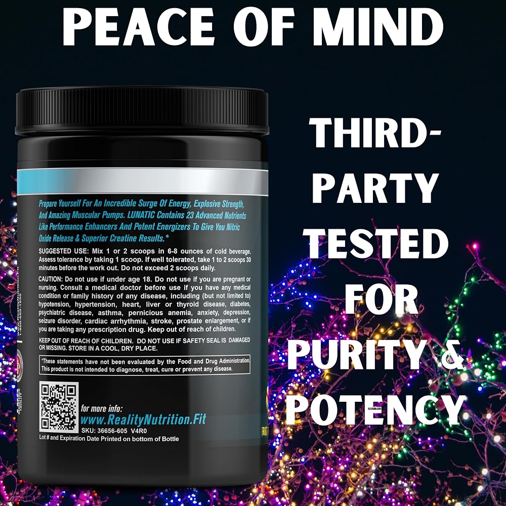 Reality Nutrition Lunatic Pre Workout Powder - 30 Servings - image 6