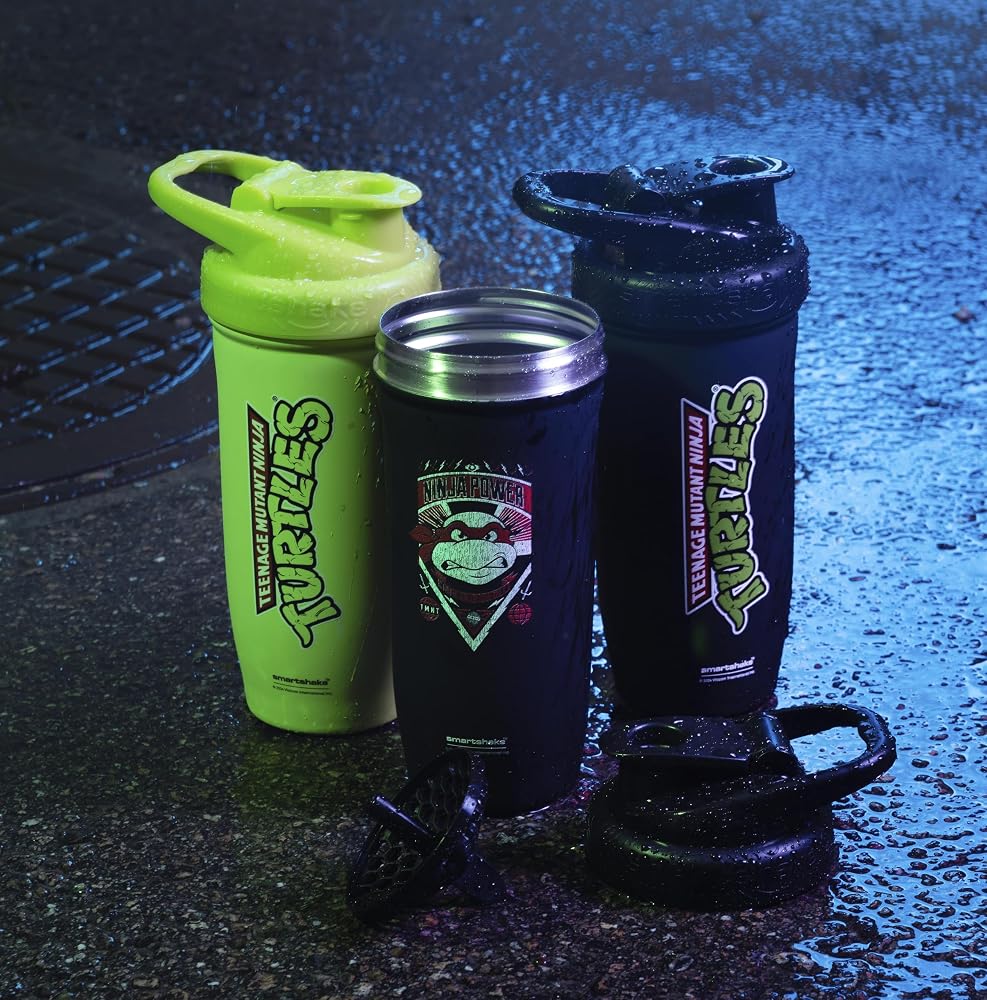 Smartshake TMNT Ninja Power Reforce Stainless Steel Protein Shaker