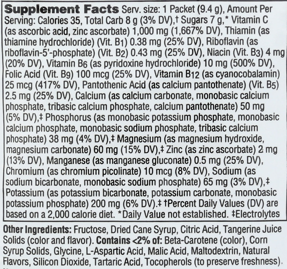 Alacer Emergen-C Tangerine Immune Support - 1 Packet - image 4