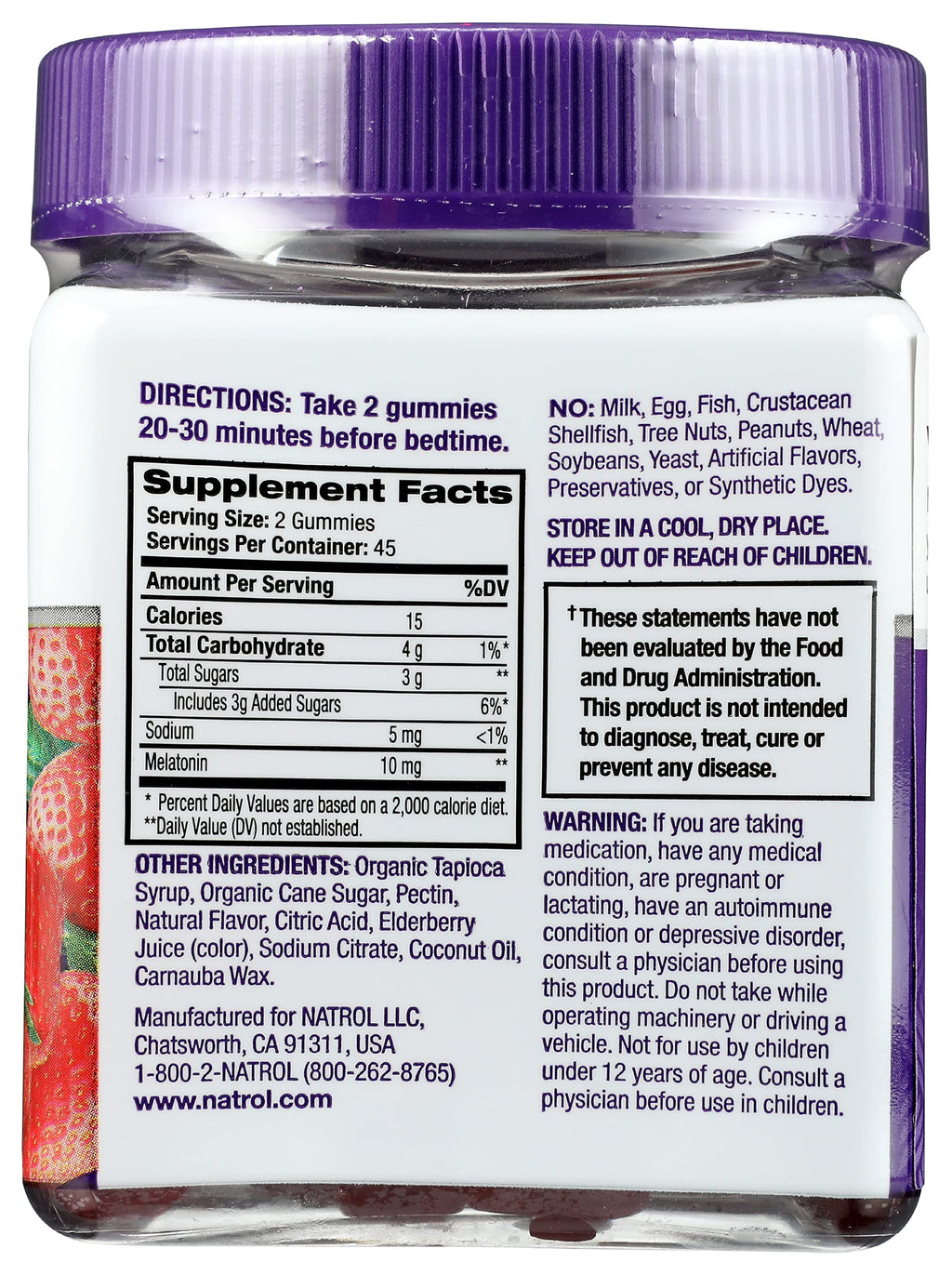 Natrol Melatonin Gummies 10 mg Sleep Support - 90 Gummies - image 4