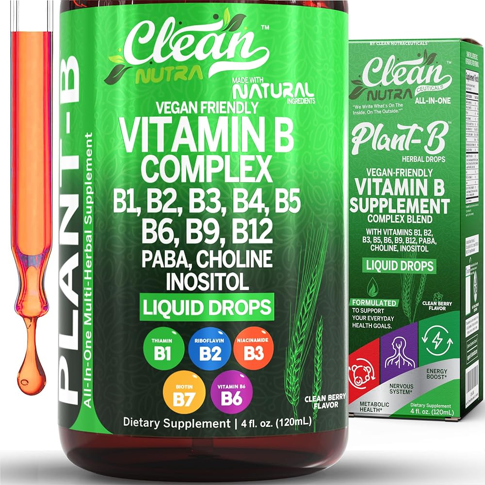Clean Nutraceuticals Vitamin B Complex Liquid Drops - 4 Fl Oz