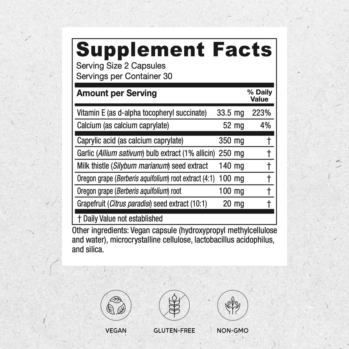 Vitanica CandidaStat, Detox Support with Caprylic Acid, Vegan