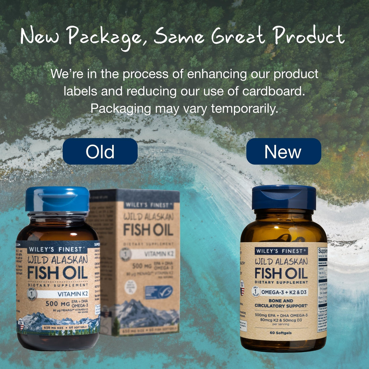 Wiley's Finest Omega-3 with Vitamin K2 and D3 - 60 Softgels - image 8