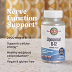KAL Liposomal Vitamin B12 2500 mcg Vegan Capsules - 30 Count - image 5