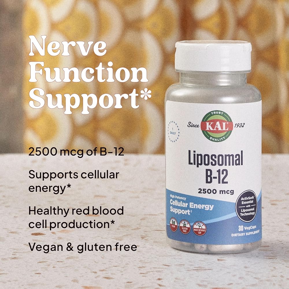 KAL Liposomal Vitamin B12 2500 mcg Vegan Capsules - 30 Count - image 5