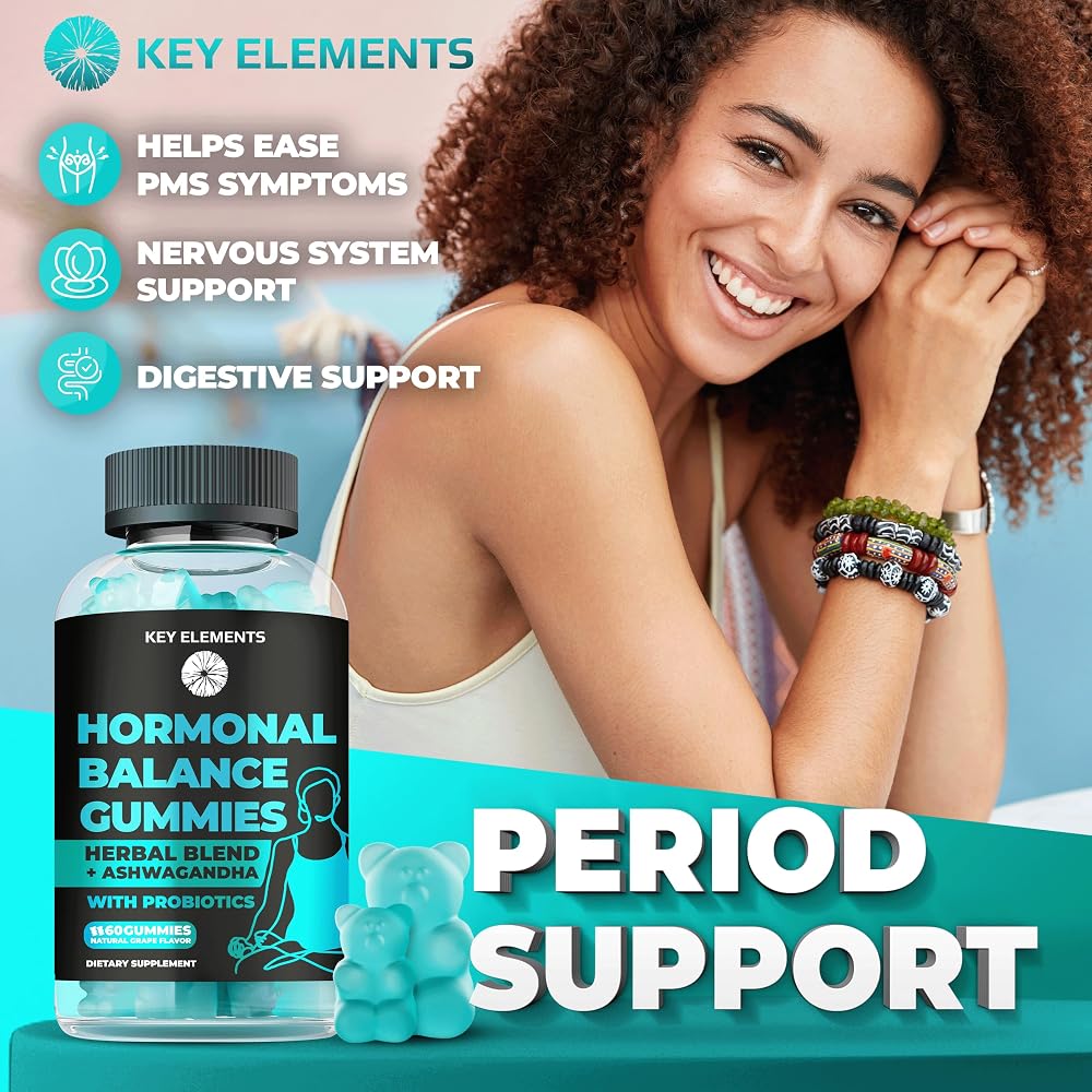 KEY ELEMENTS PMS Gummies Hormonal Balance for Women - 60 Gummies - image 4