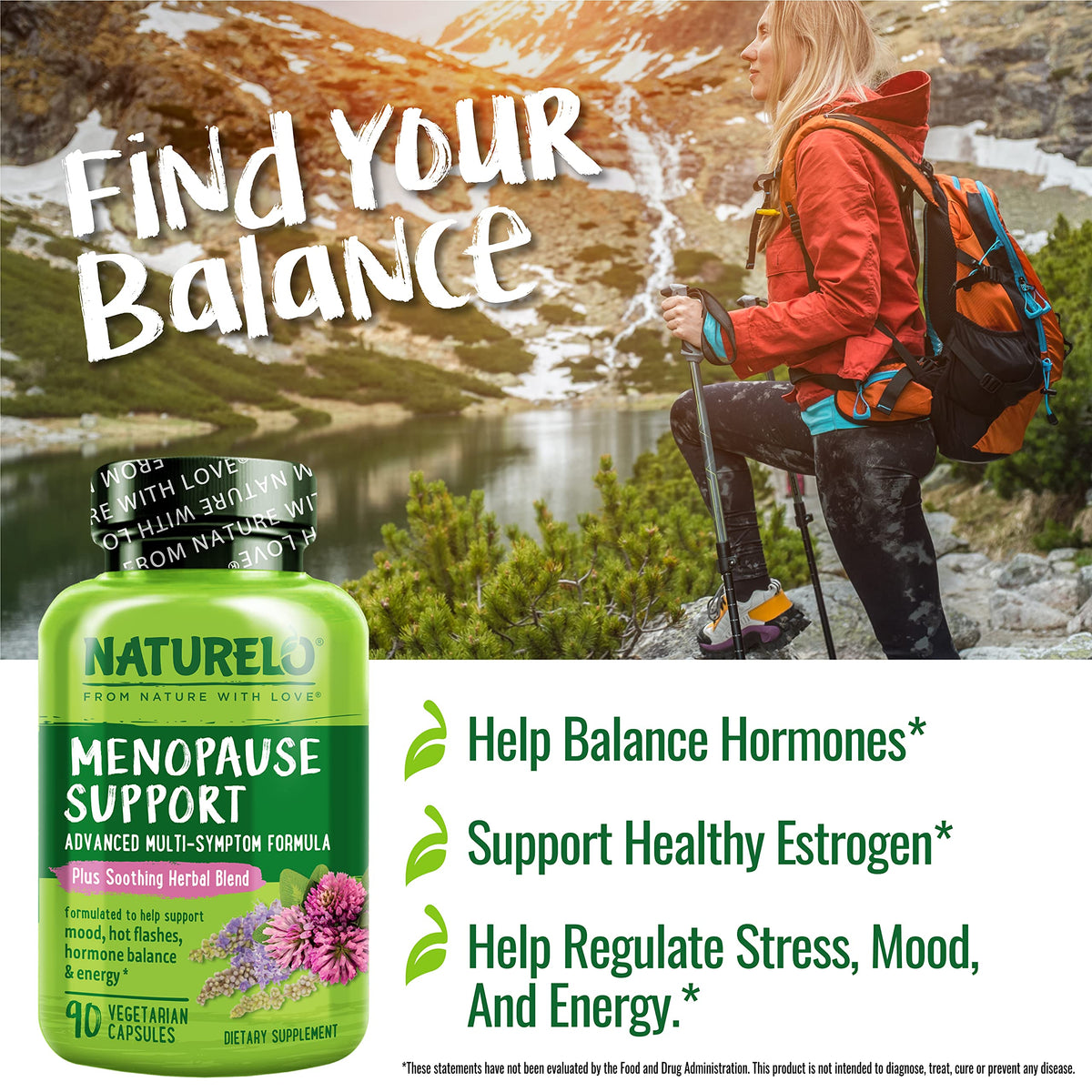 NATURELO Menopause Supplements with Black Cohosh - 90 Capsules - image 6