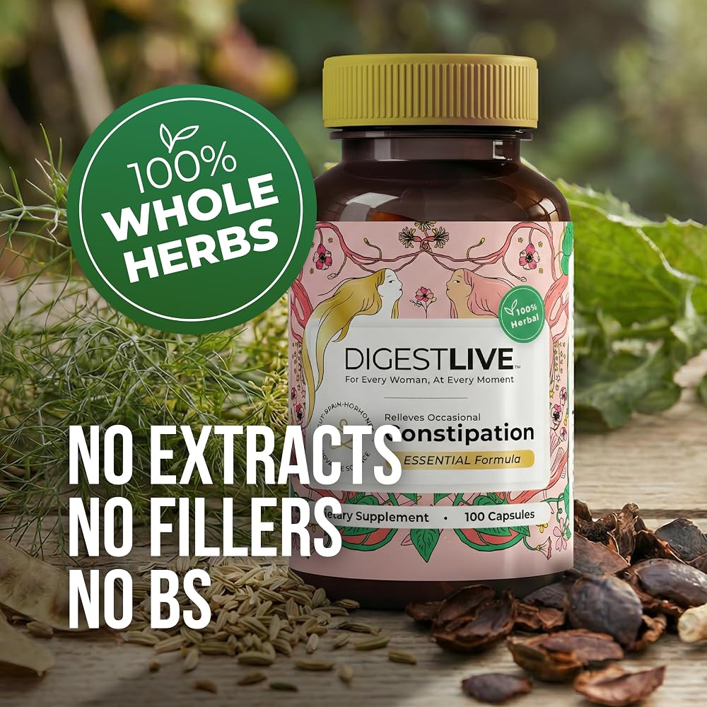 DigestLive Laxative Stool Softener Constipation Relief - 100 Capsules - image 2
