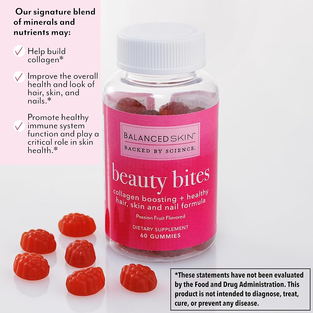 BALANCED SKIN Beauty Bites Biotin Gummy Vitamins - image 3