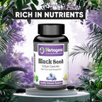 HERBOGANIC Cold Pressed Black Seed Oil Softgels - 90 Softgels - image 7