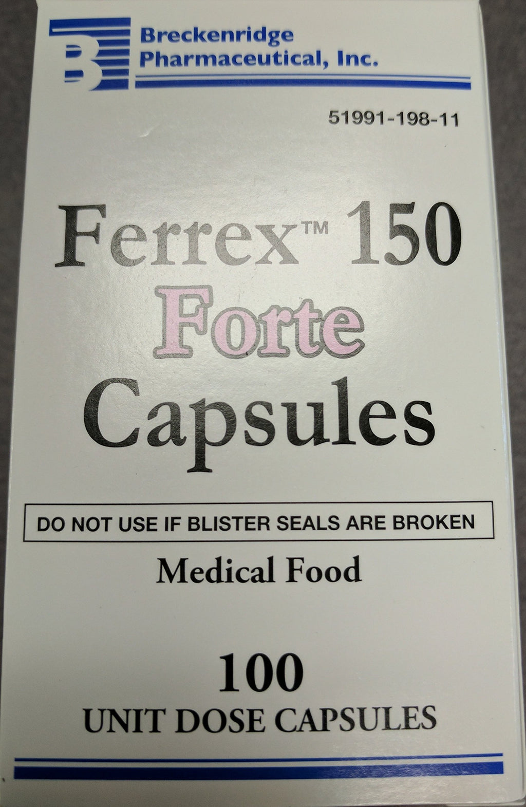 FERREX-150 Ferrex 150 Forte Iron Capsules - 100 Count