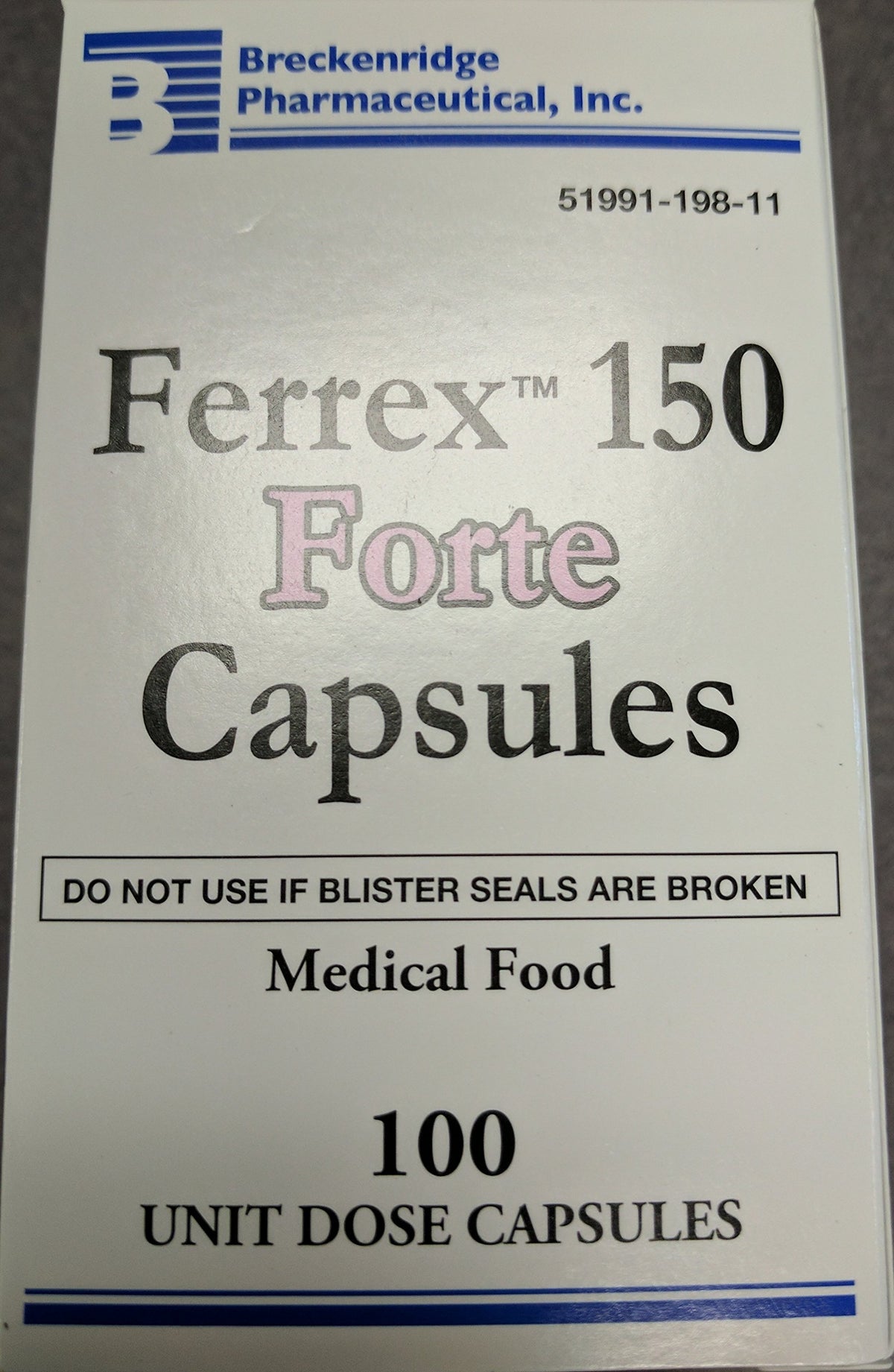 FERREX-150 Ferrex 150 Forte Iron Capsules - 100 Count