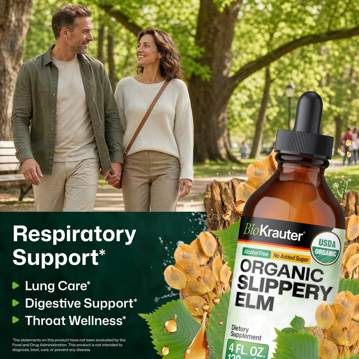 BIO KRAUTER Slippery Elm Digestive Support Liquid Extract - 4 Fl Oz - image 2