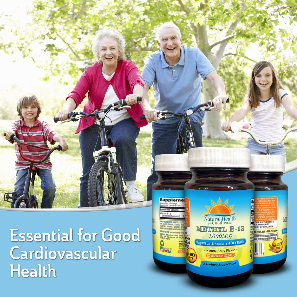 Natural Health Goodies Methyl B12 1000 mcg Bioactive Methylcobalamin - image 5