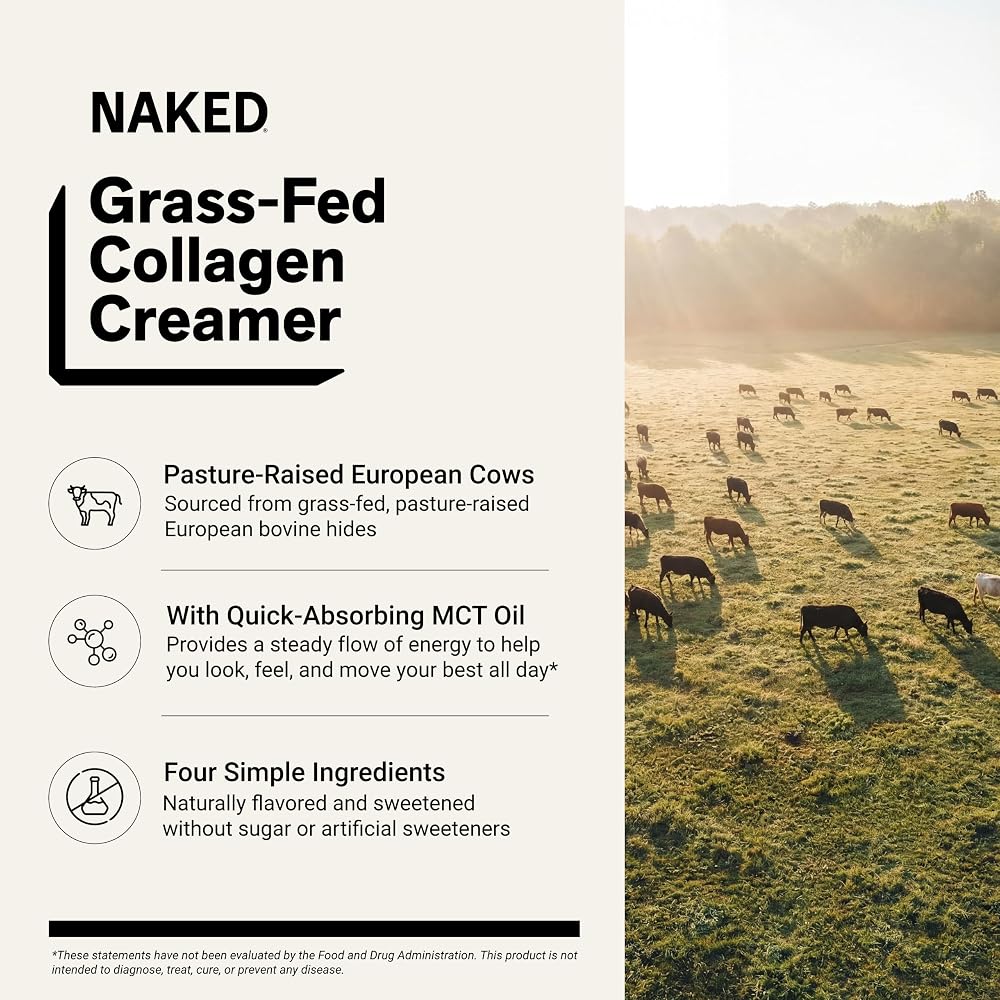 Naked Collagen Coffee Creamer - Collagen Creamer For Coffee