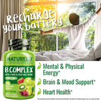 NATURELO Vitamin B Complex with CoQ10 - 240 Capsules - image 2