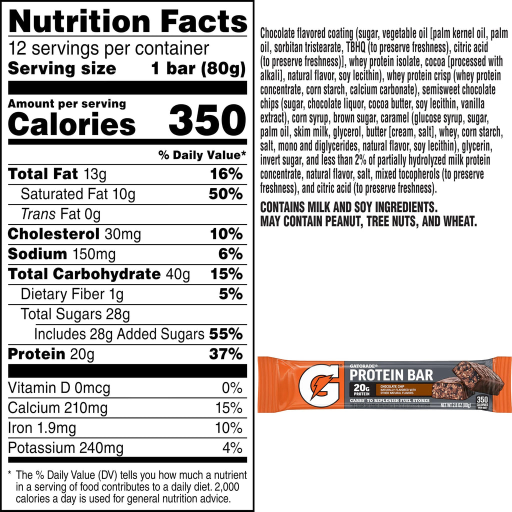 Gatorade Gatorade Recover Protein Bars