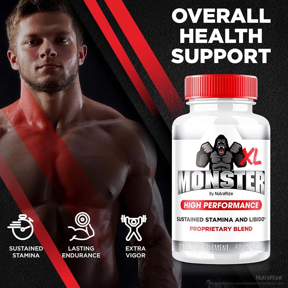 NutraRize Monster XL Capsules for Men - 120 Capsules - image 4