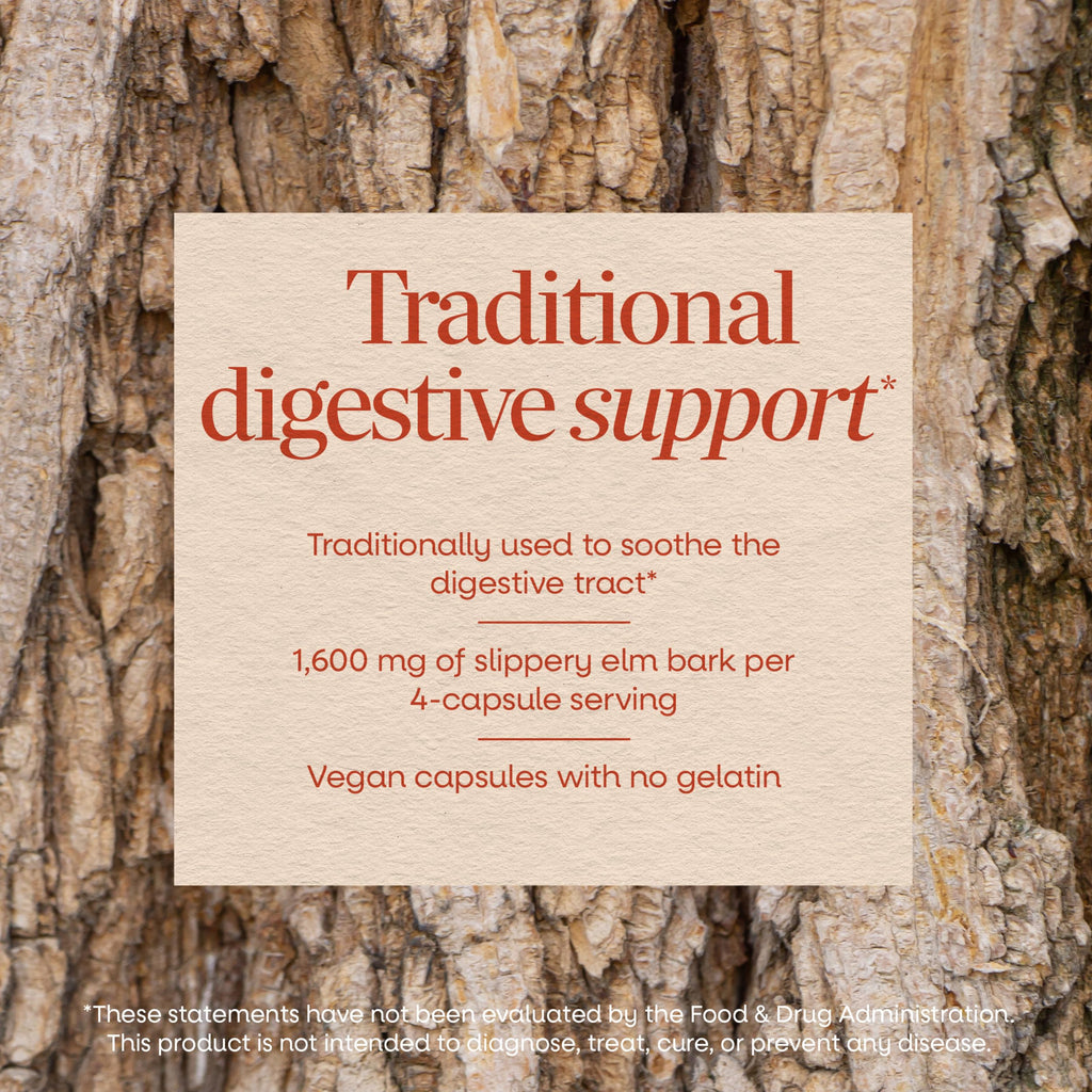 Nature's Way Slippery Elm Bark Capsules, 1,600 mg - 100 Capsules - image 4