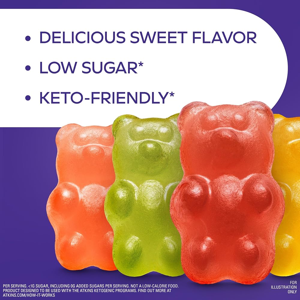 Atkins Endulge Gummy Bears Low Sugar Keto Candy - 6 Pack - image 4
