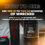 Huge Supplements Wrecked Pre Workout, Advanced Formula, Boosts
