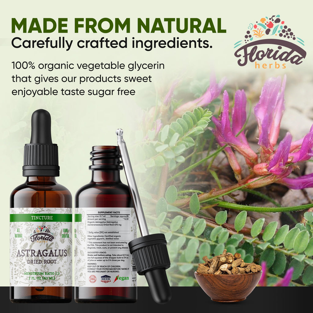 Florida Herbs Astragalus Tincture Organic Extract - 2 oz - image 3