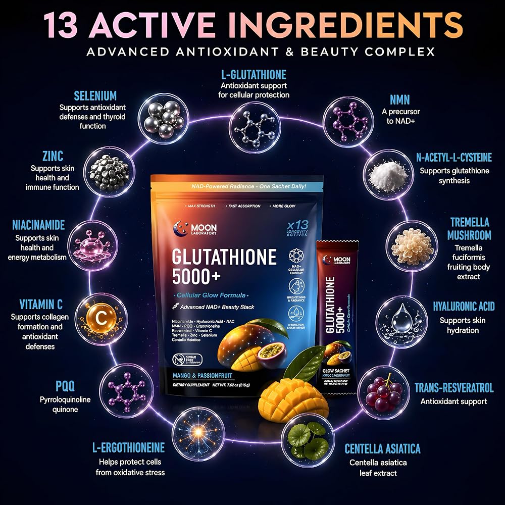 Moon Laboratory Reduced L-Glutathione 5000mg Powder Drink