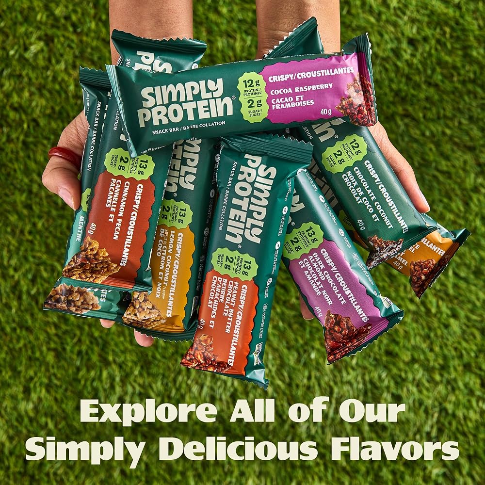 Simply Protein Dark Chocolate Almond Crispy Bars - 24 Bars - image 6