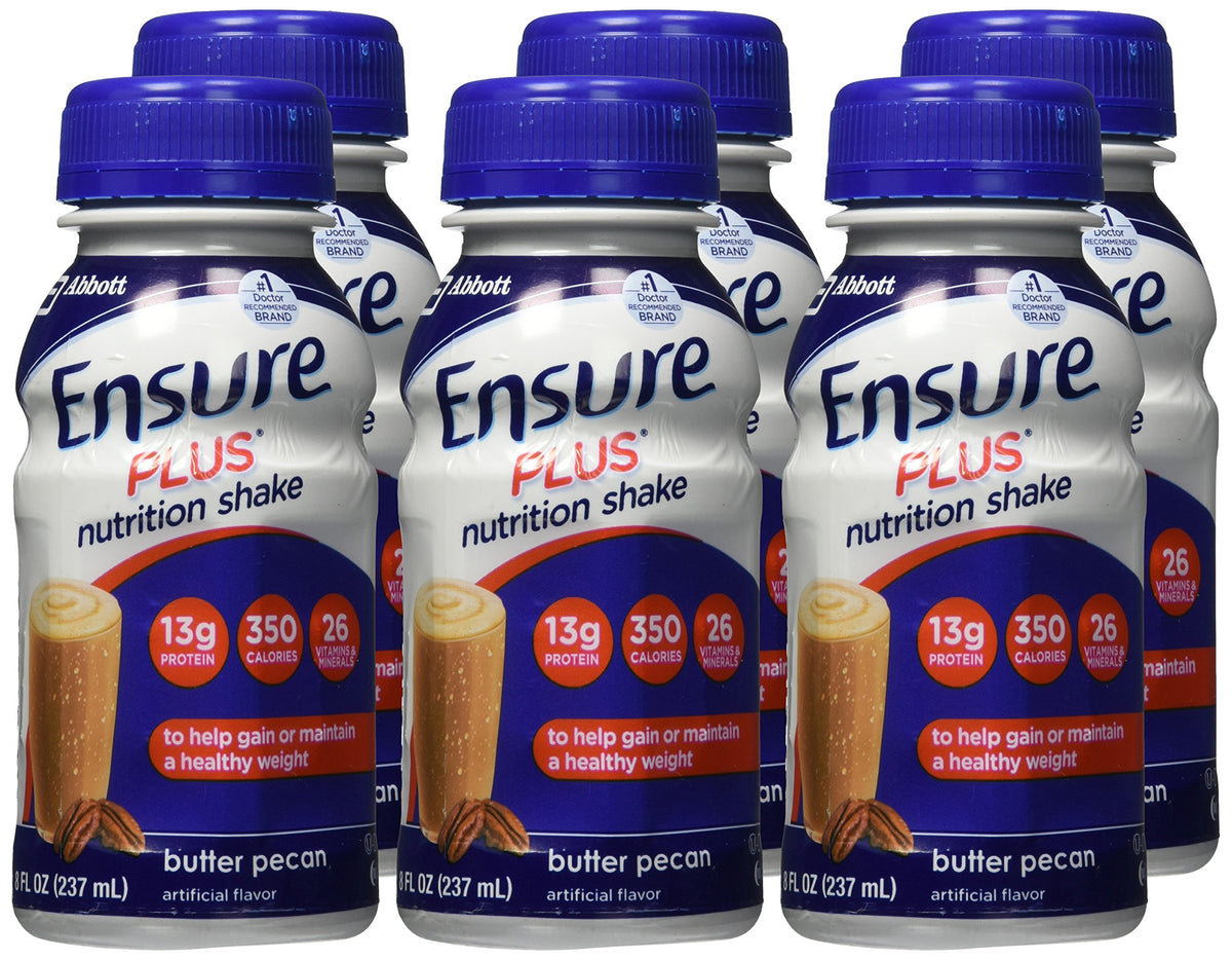 Ensure Plus Nutrition Shake Butter Pecan Flavor - 6 Pack - image 3