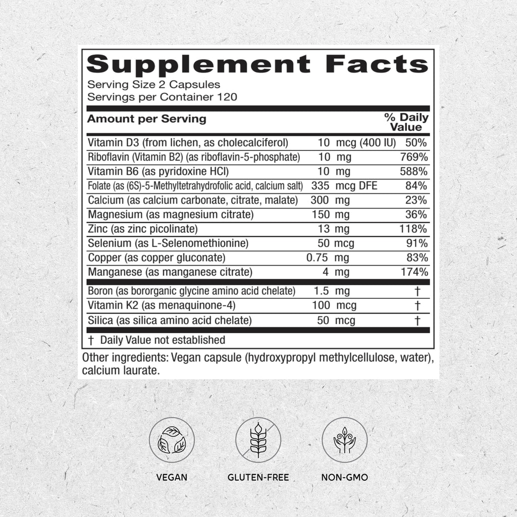 Vitanica OsteoBlend Bone Support Vegan - 240 Capsules - image 2