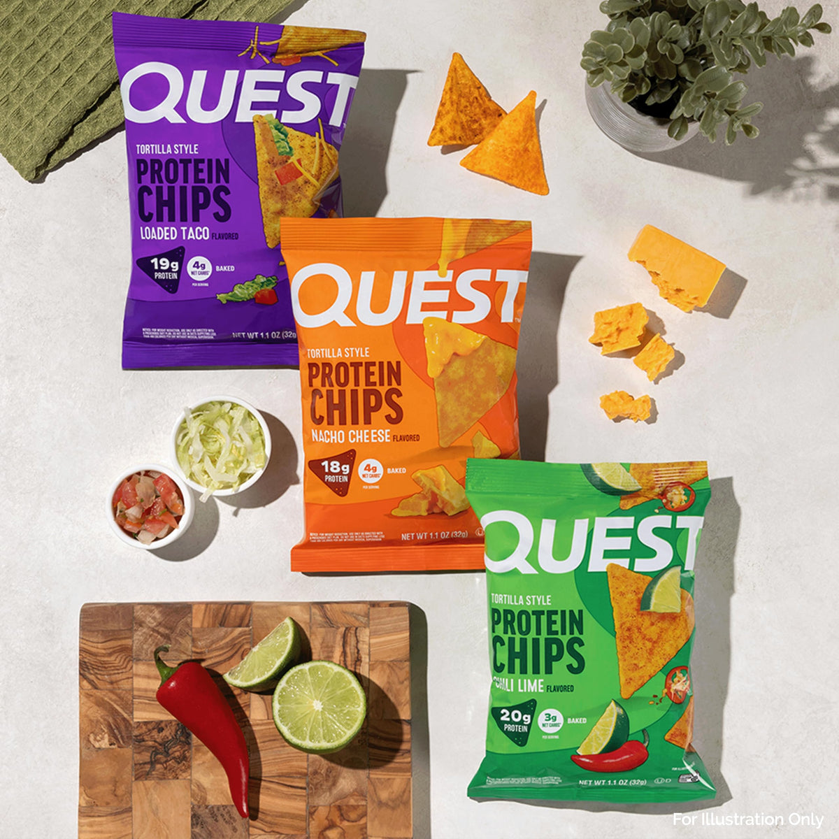 Quest Nutrition Loaded Taco Tortilla Style Protein Chips
