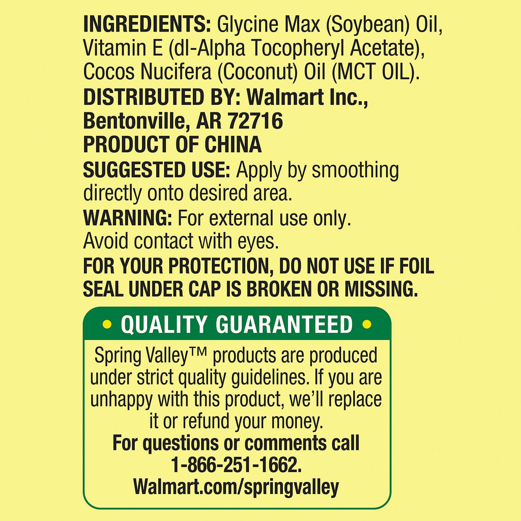 Spring Valley Vitamin E Oil 12000 IU - 2 fl oz (Pack of 2) - image 3