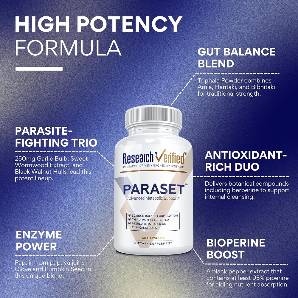 Research Verified Paraset - 60 Capsules