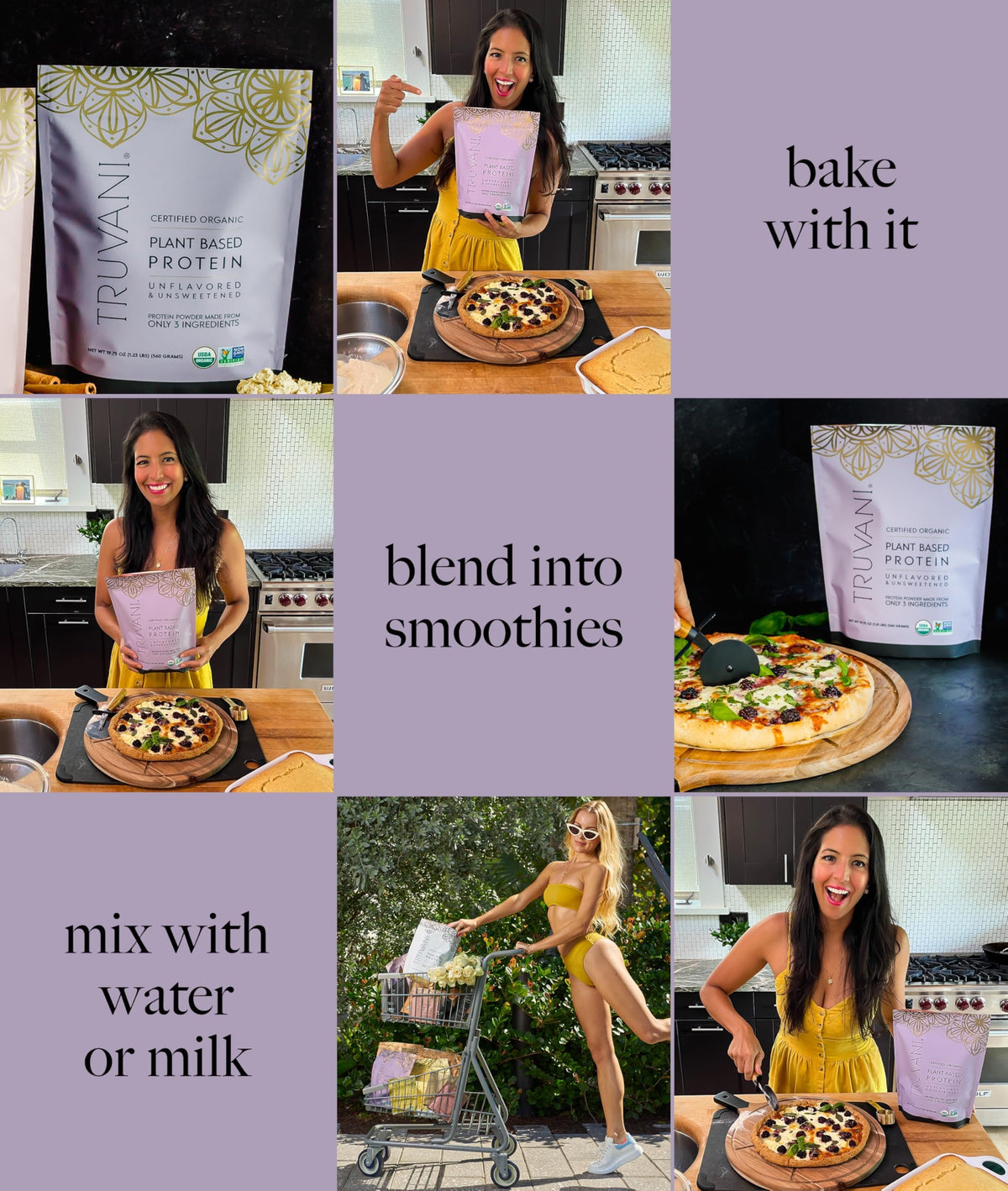 Truvani Vegan Pea Protein Powder