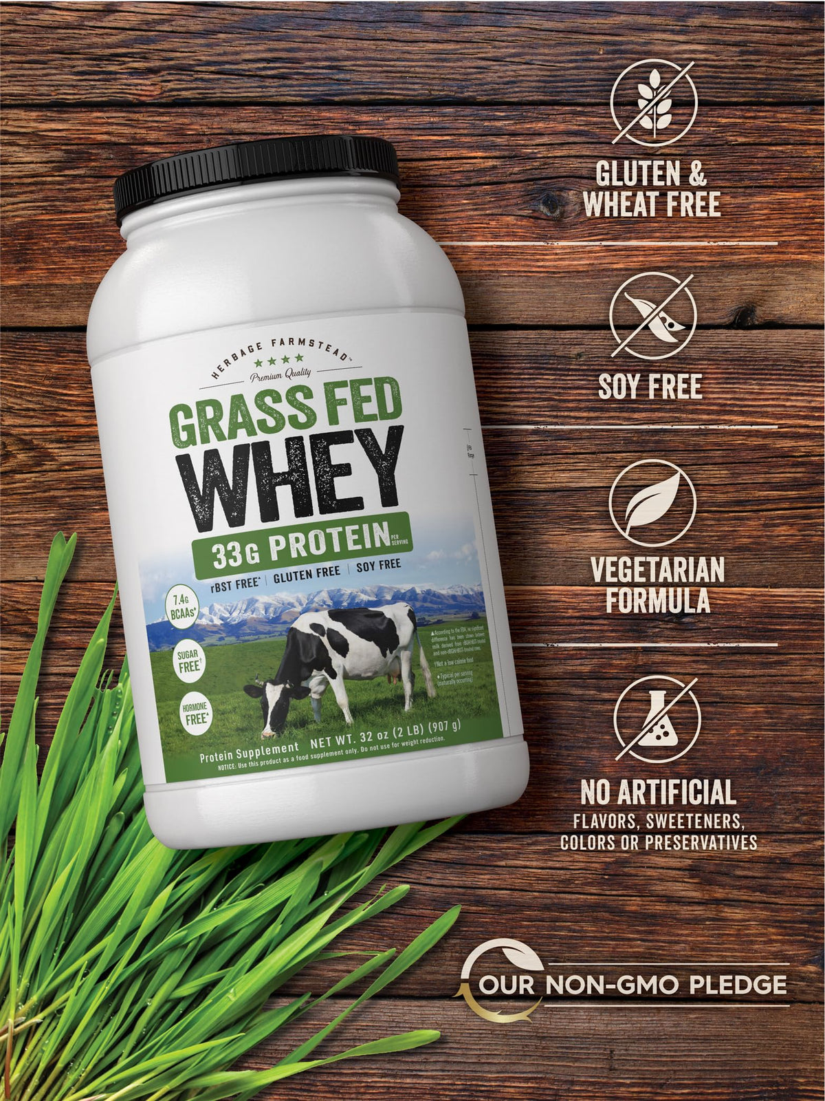 Carlyle Grass Fed Whey Protein Powder Unflavored - 2 lb - image 5