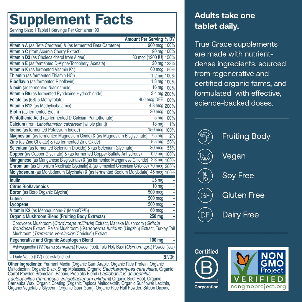 True Grace One Daily Men’s Multivitamin Fermented Minerals