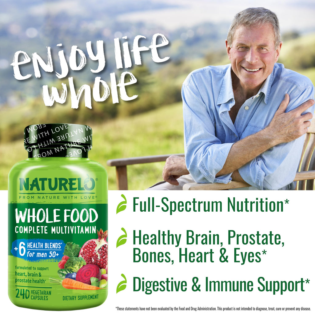 NATURELO Men's Multivitamin 50+ - 240 Vegetarian Capsules - image 4