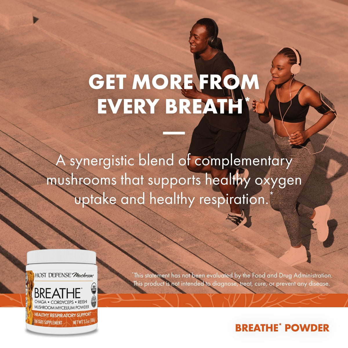 Host Defense Breathe Mushroom Powder for Respiratory Support - 3.5 oz - image 5