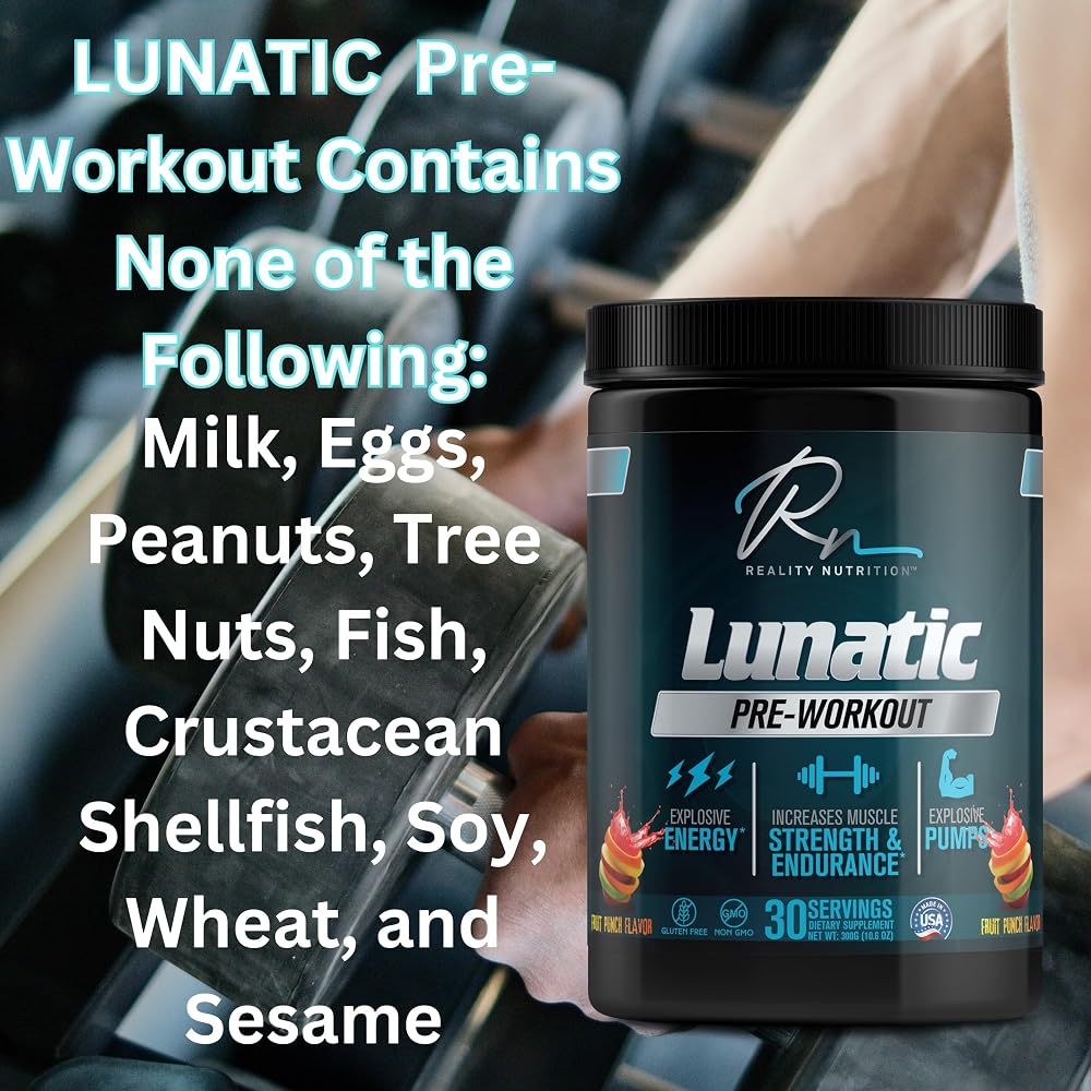Reality Nutrition Lunatic Pre Workout Powder - 30 Servings - image 5
