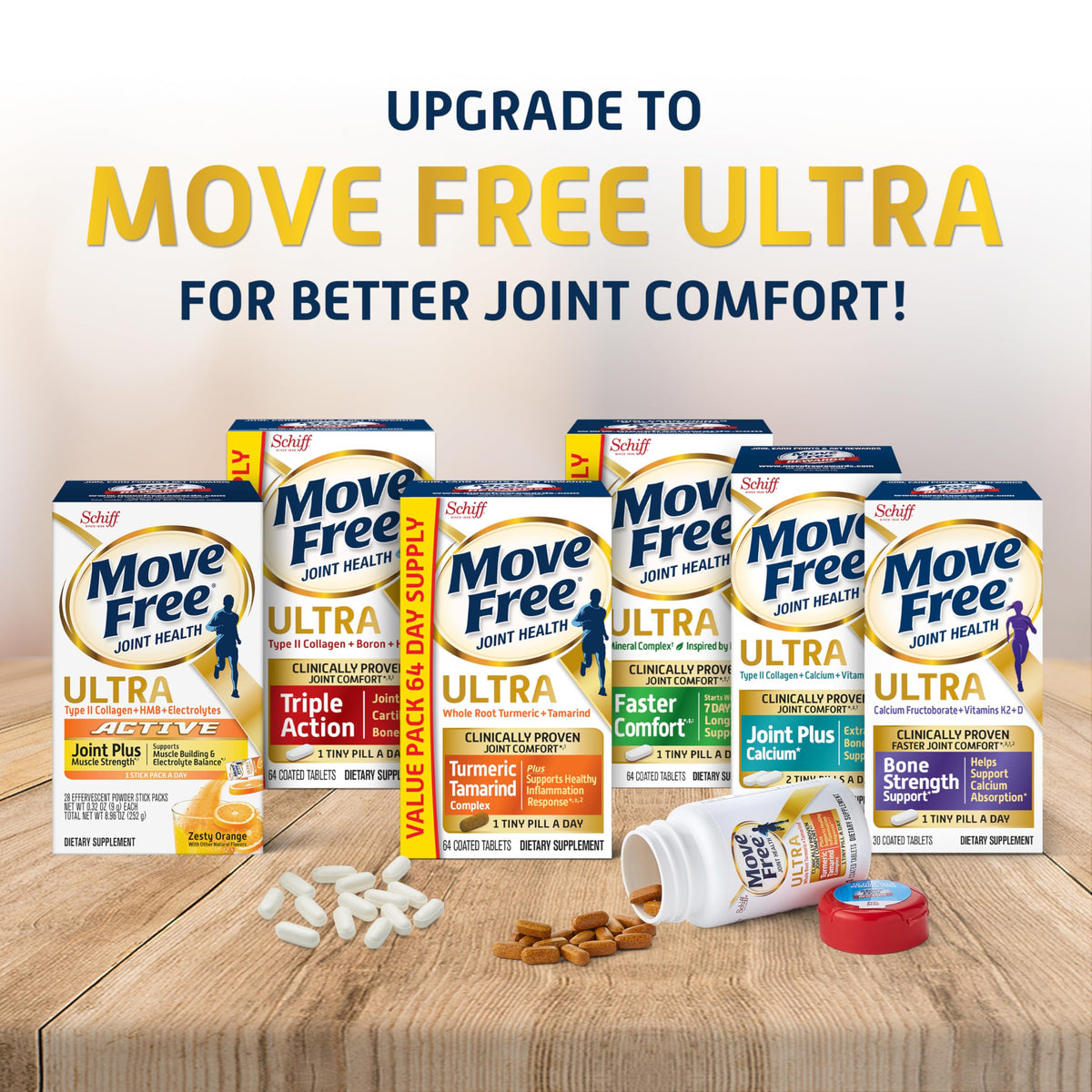 Move Free Advanced Glucosamine Chondroitin Joint Support - 160 Tablets - image 7